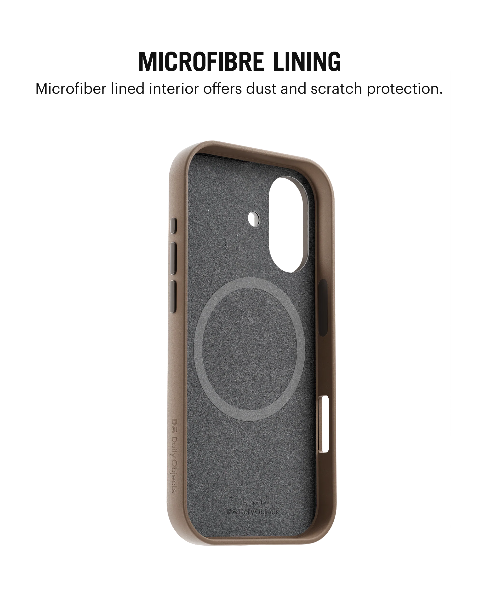 Black-Beige Leatherite MagSafe Phone Case Cover for iPhone 17 - Image 10