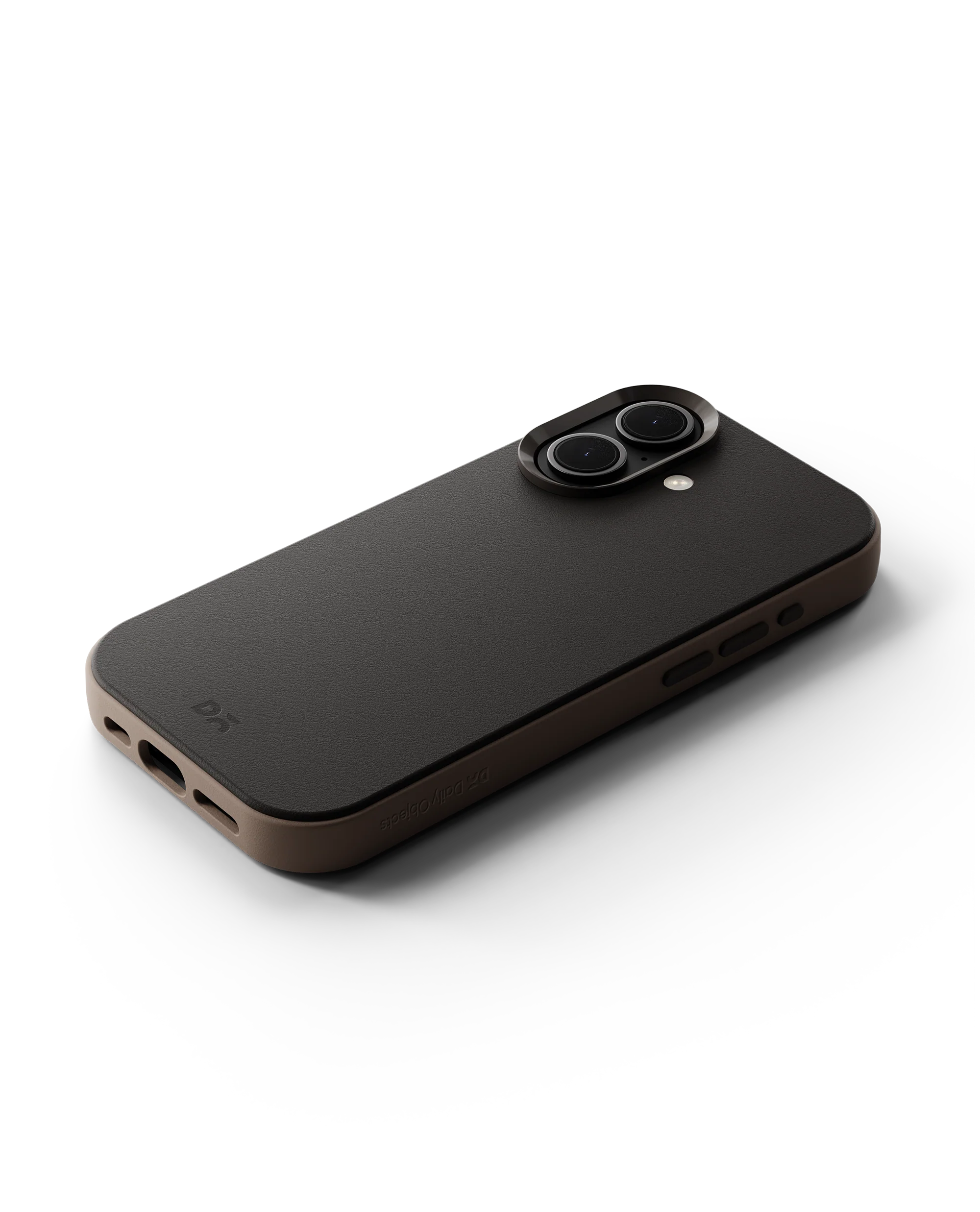 Black-Beige Leatherite MagSafe Phone Case Cover for iPhone 17 - Image 15