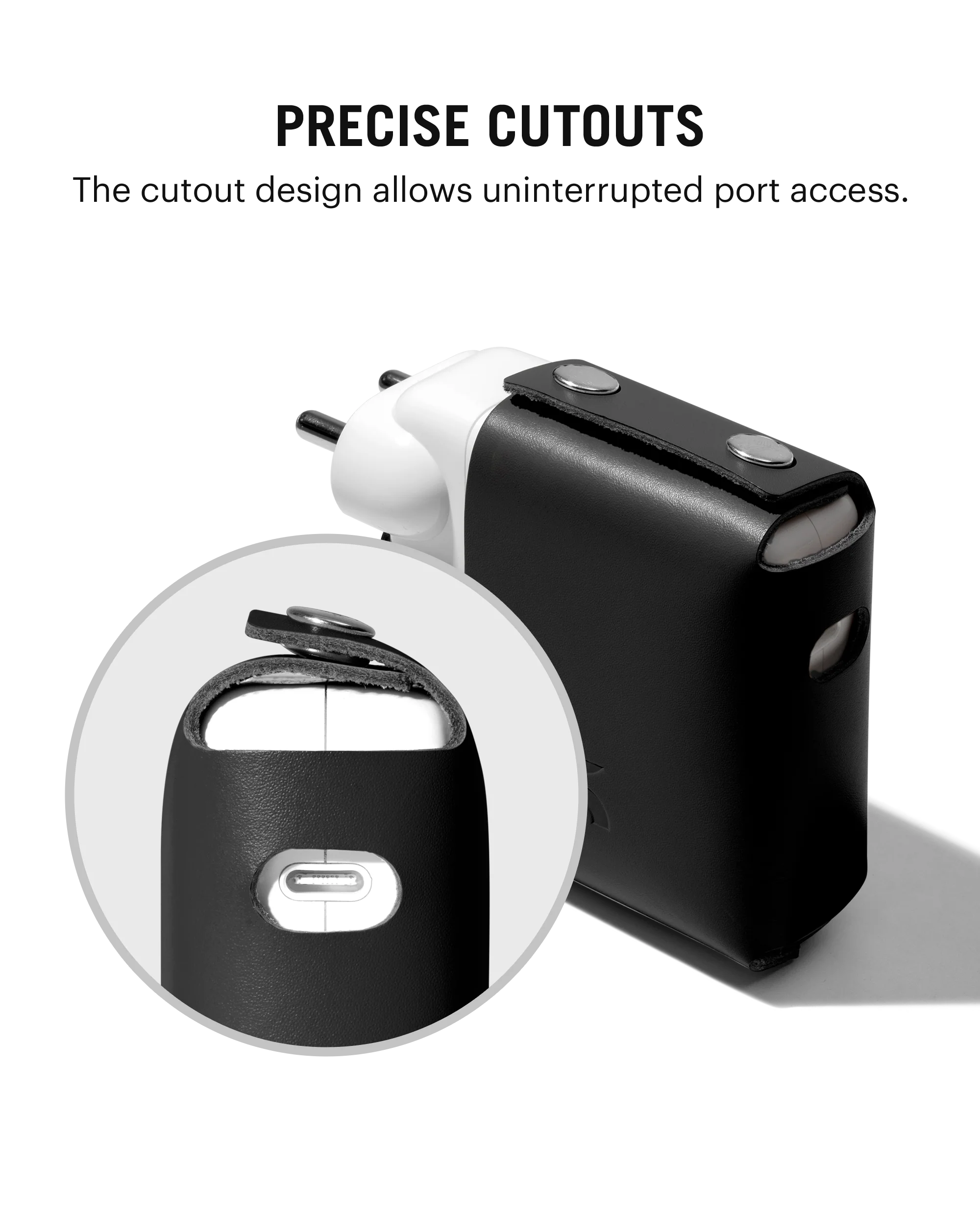 Convoy Leather Adapter Case for MacBook Pro 13 2020 - Image 6