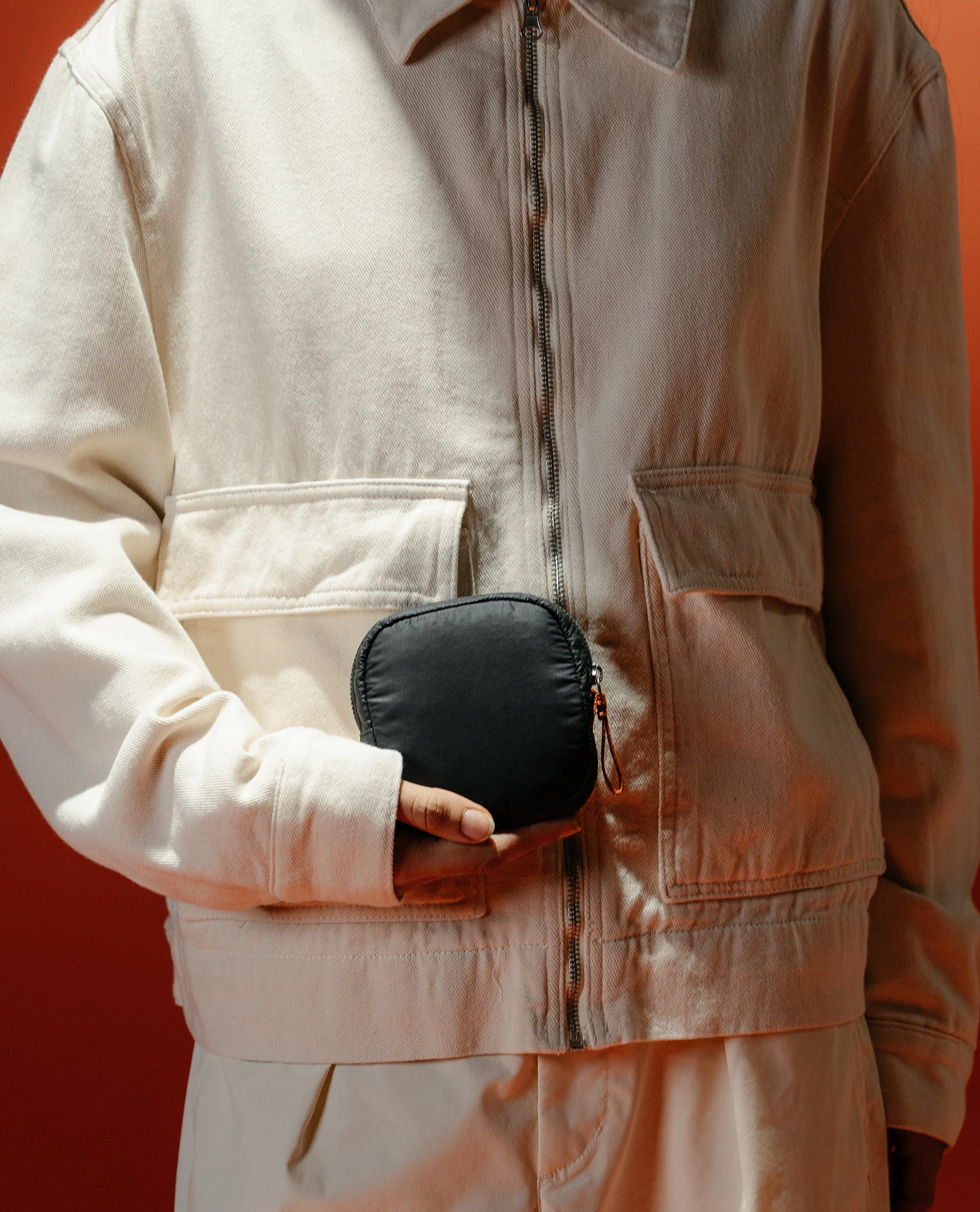 Carbon Black Easy Square Pouch - Image 4