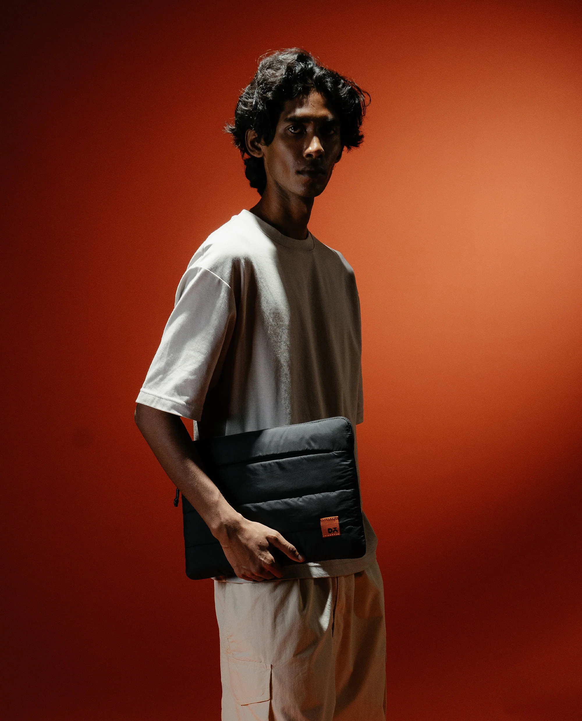 Carbon Black Stria Laptop Sleeve - Medium - Image 3