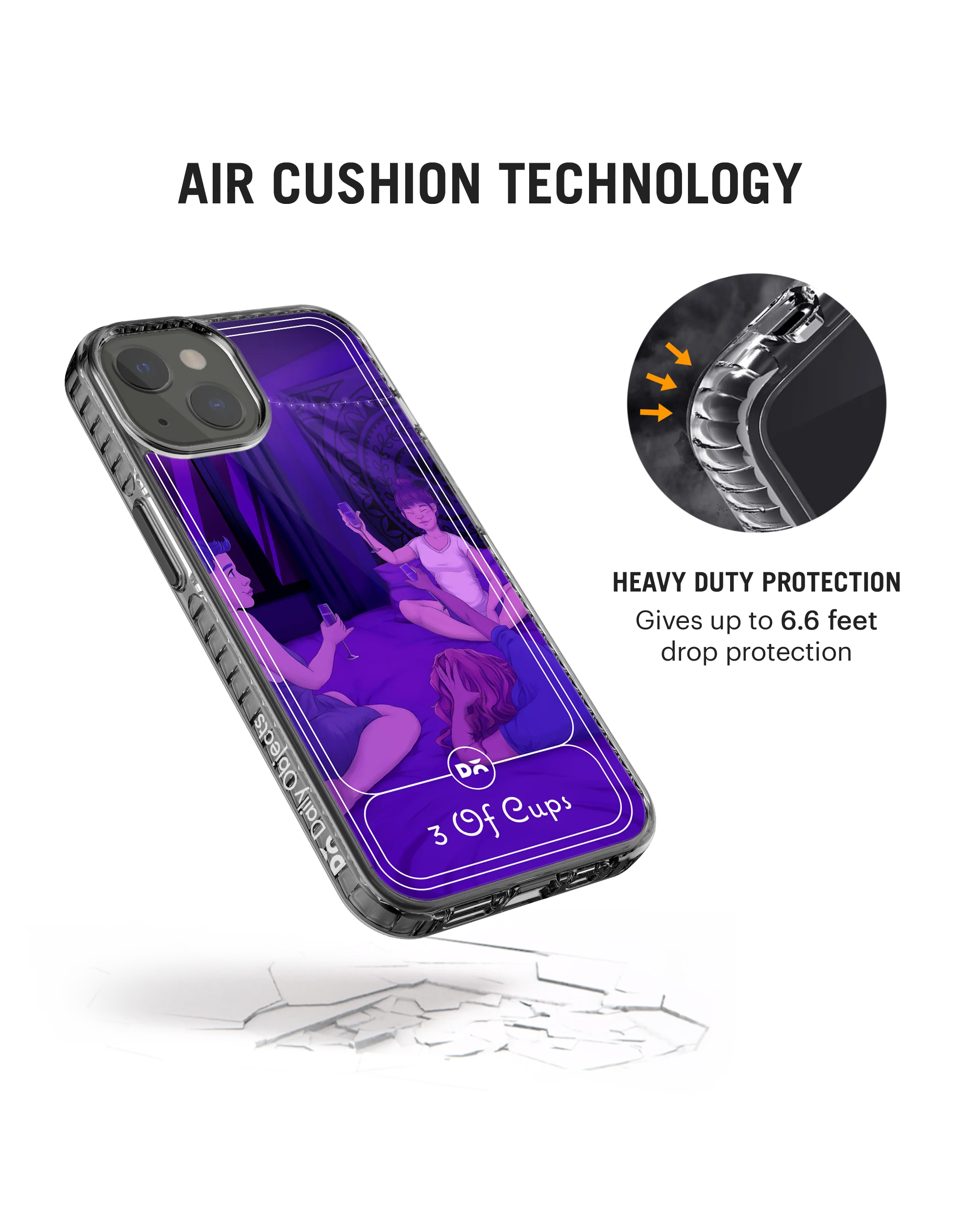DailyObjects 3 Of Cups Stride 2.0 Phone Case Cover For iPhone 15 Plus - Image 6