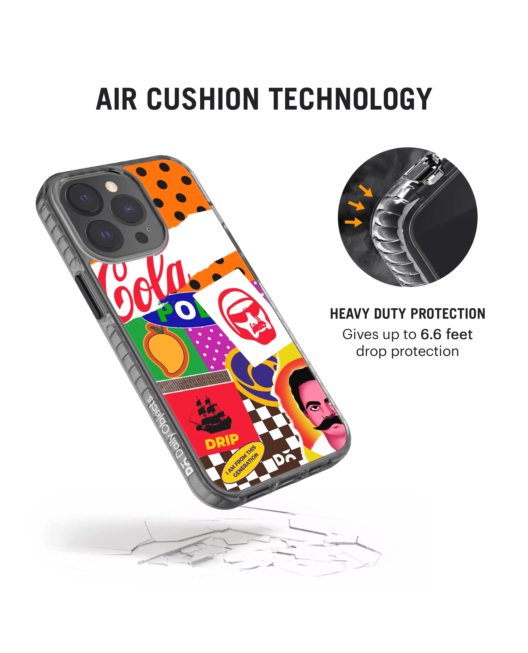 DailyObjects 90's Rule Stride 2.0 Case Cover For iPhone 13 Pro - Image 4