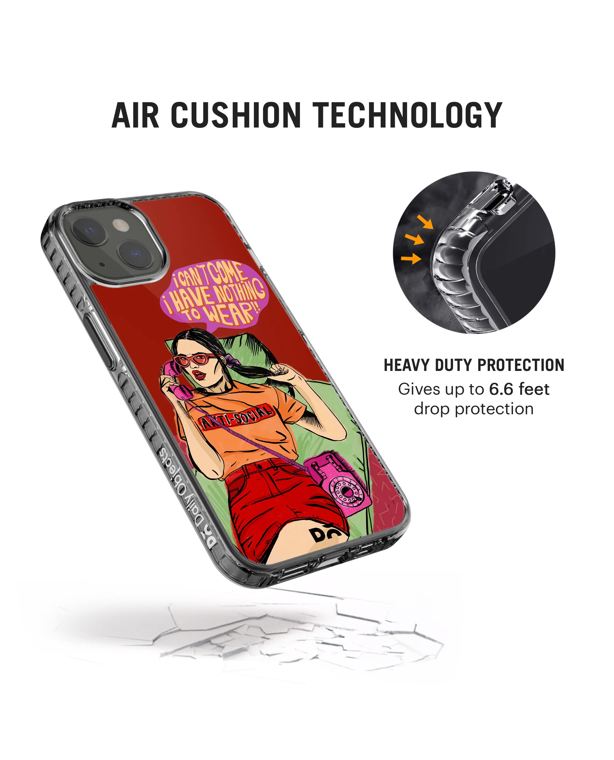 DailyObjects Anti Social Babe Stride 2.0 Phone Case Cover For iPhone 15 Plus - Image 6