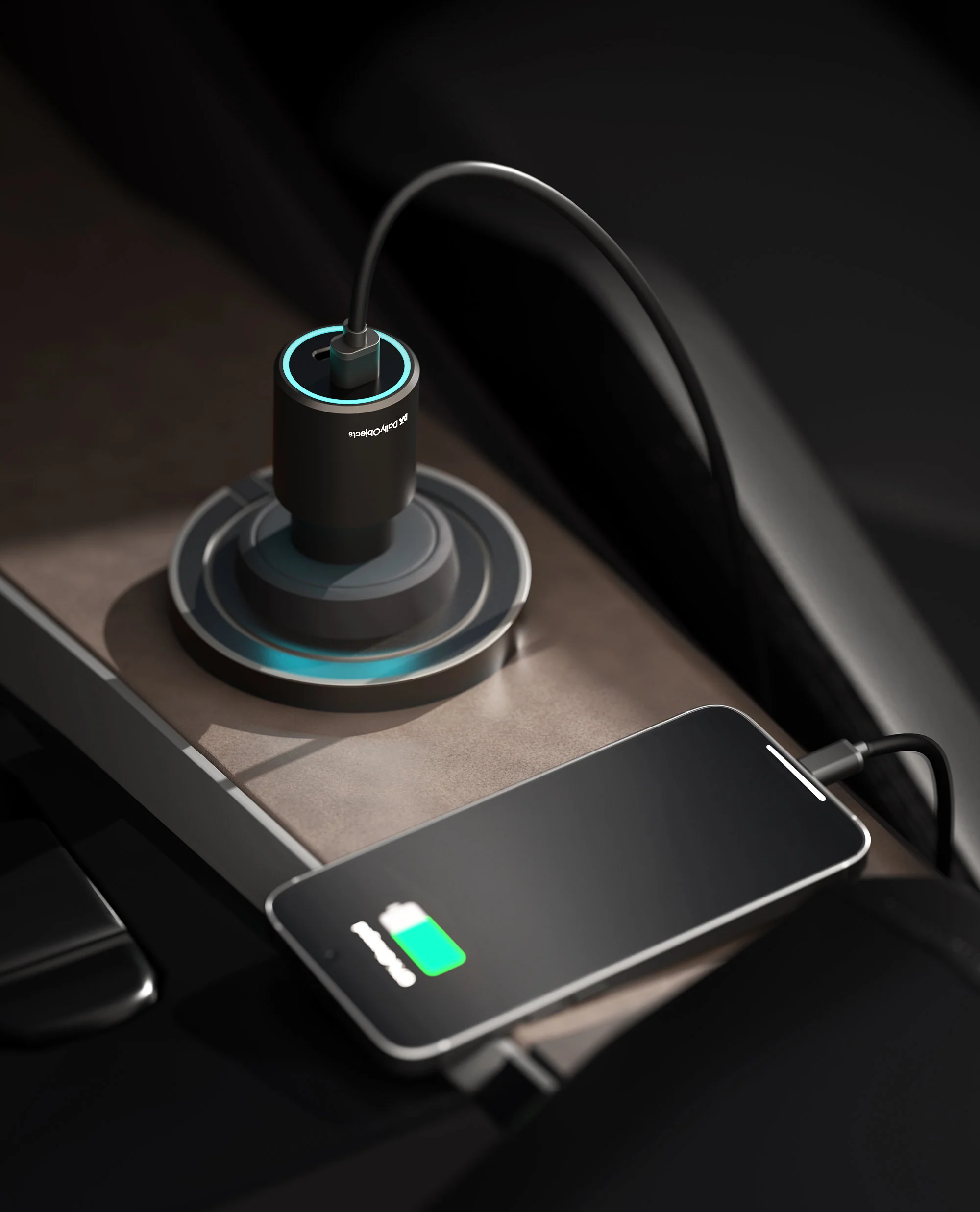 DailyObjects Axle Twin Port Type-C 50W Car Charger - Image 3