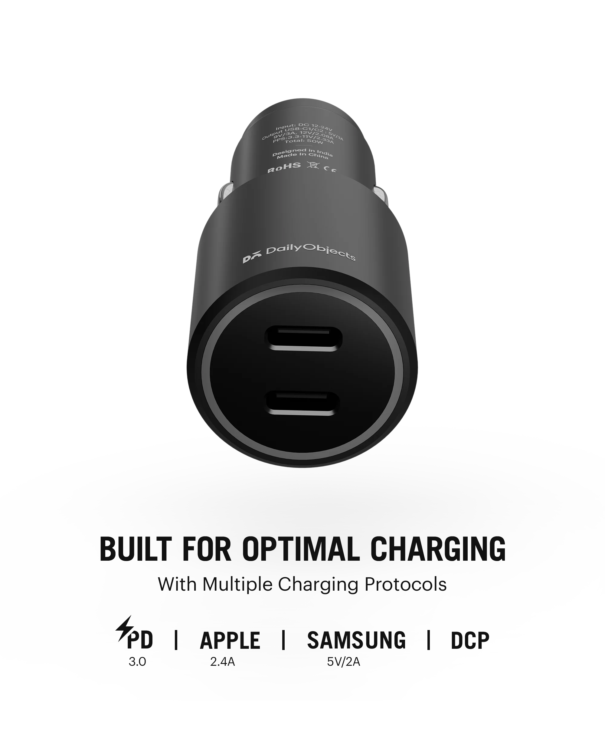 DailyObjects Axle Twin Port Type-C 50W Car Charger - Image 7