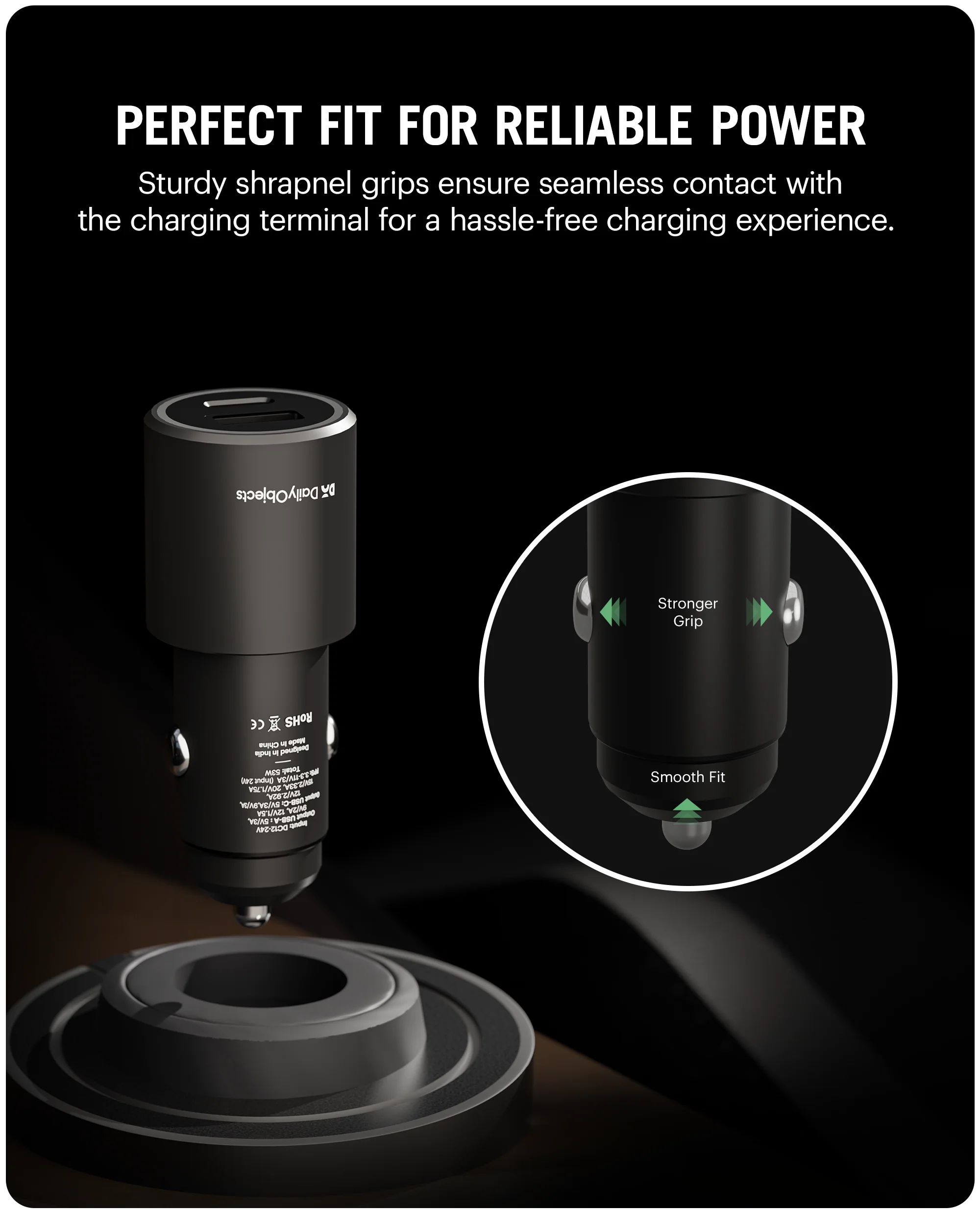 DailyObjects Axle Two-Port 53W Car Charger - Image 8