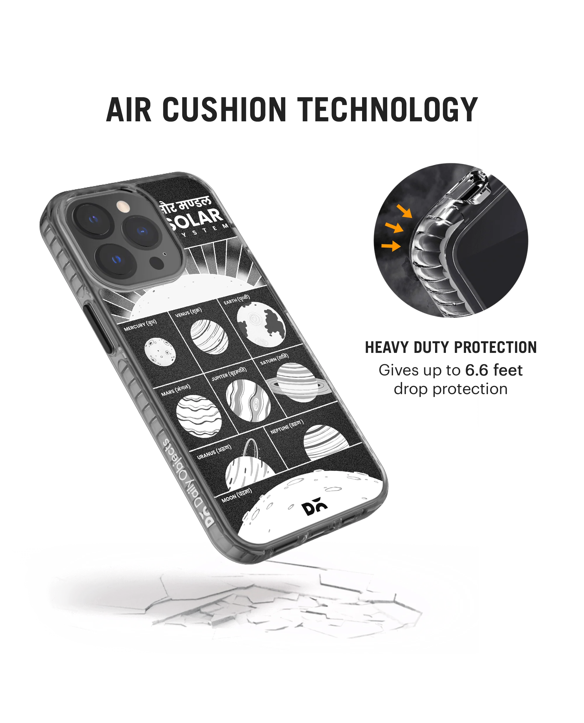 DailyObjects The Solar System Stride 2.0 Case Cover For iPhone 13 Pro - Image 4