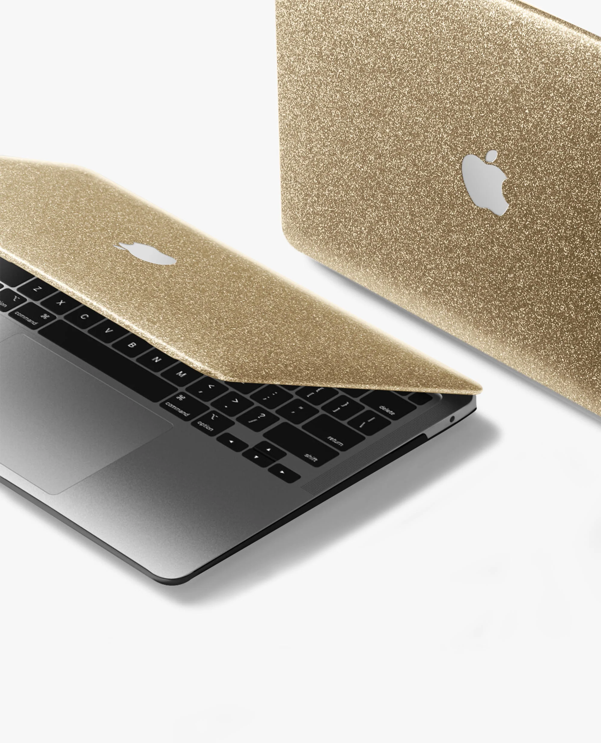 Gold Glitter Hardshell Case for Macbook - Image 4
