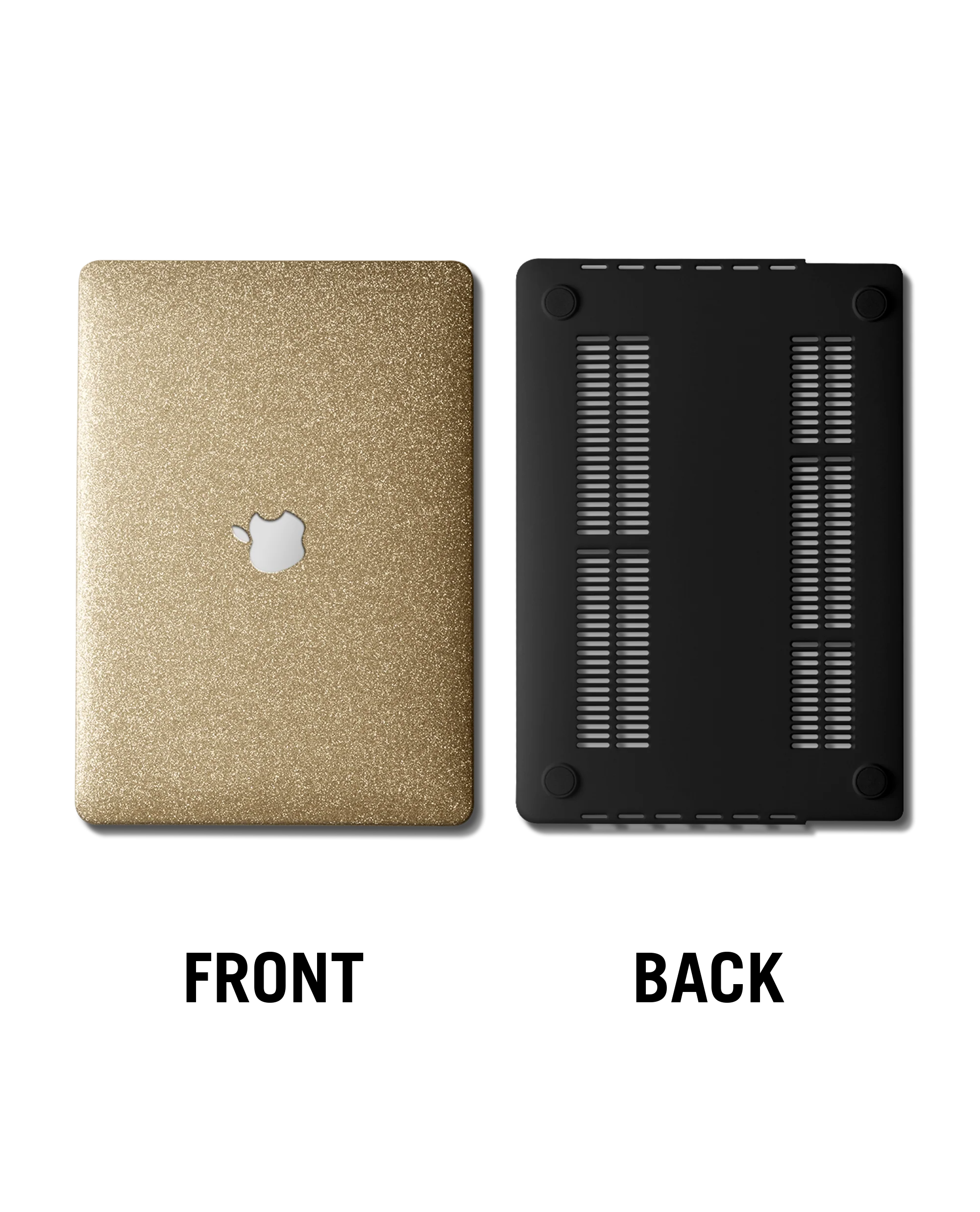 Gold Glitter Hardshell Case for Macbook - Image 7