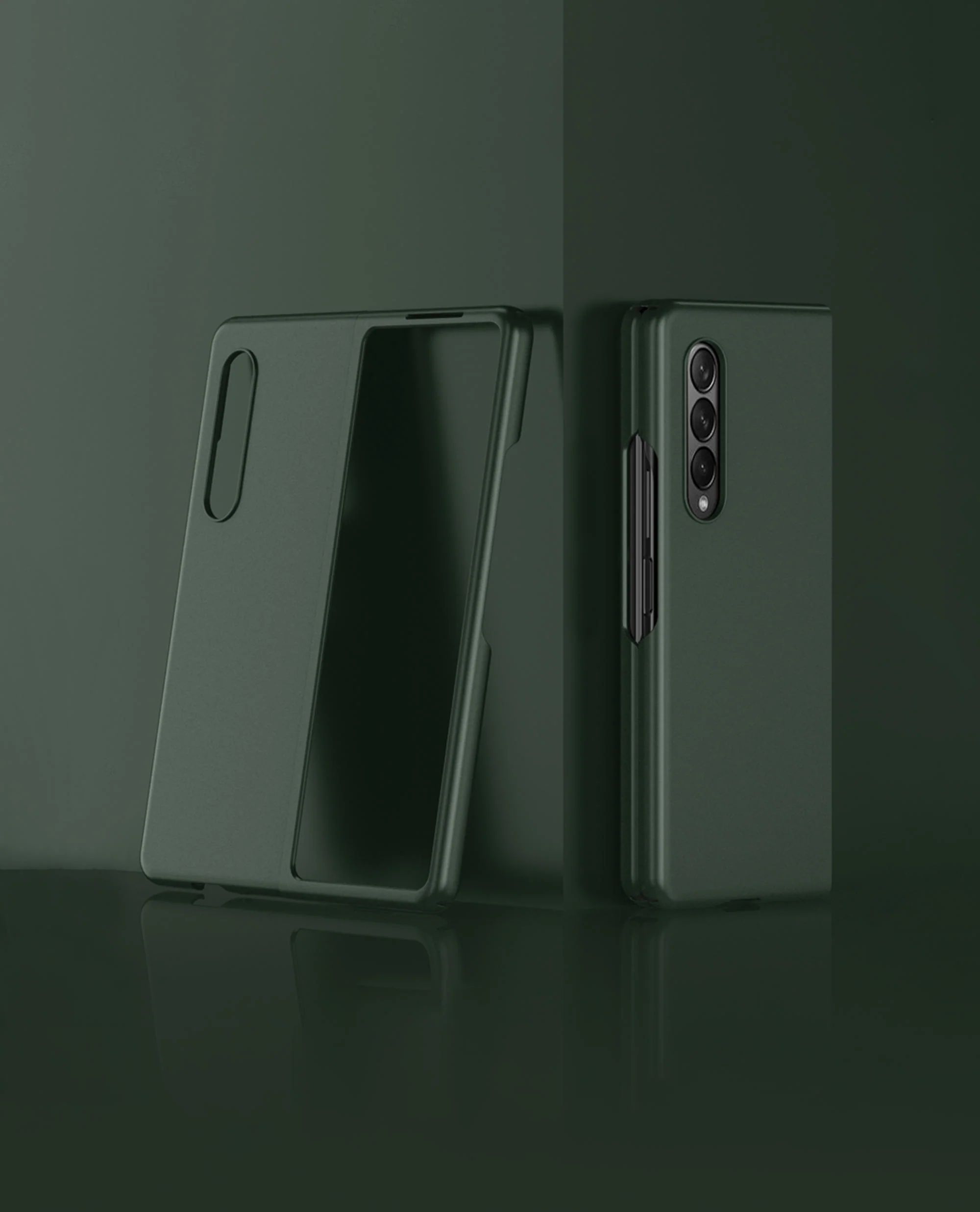 Green Air Skin Slim Case For Samsung Galaxy Z Fold 3 - Image 3