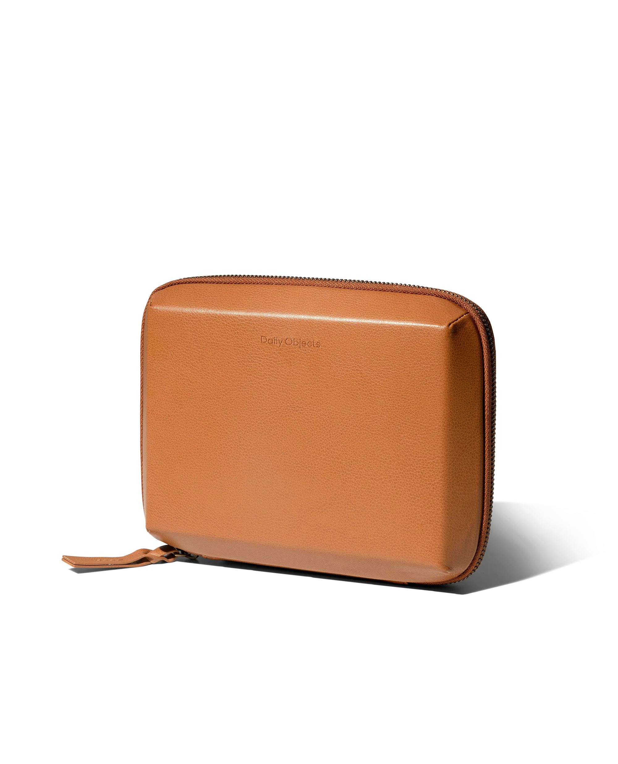 Marshal Mini Tech Kit Organiser -Leatherite - Tan - Image 5