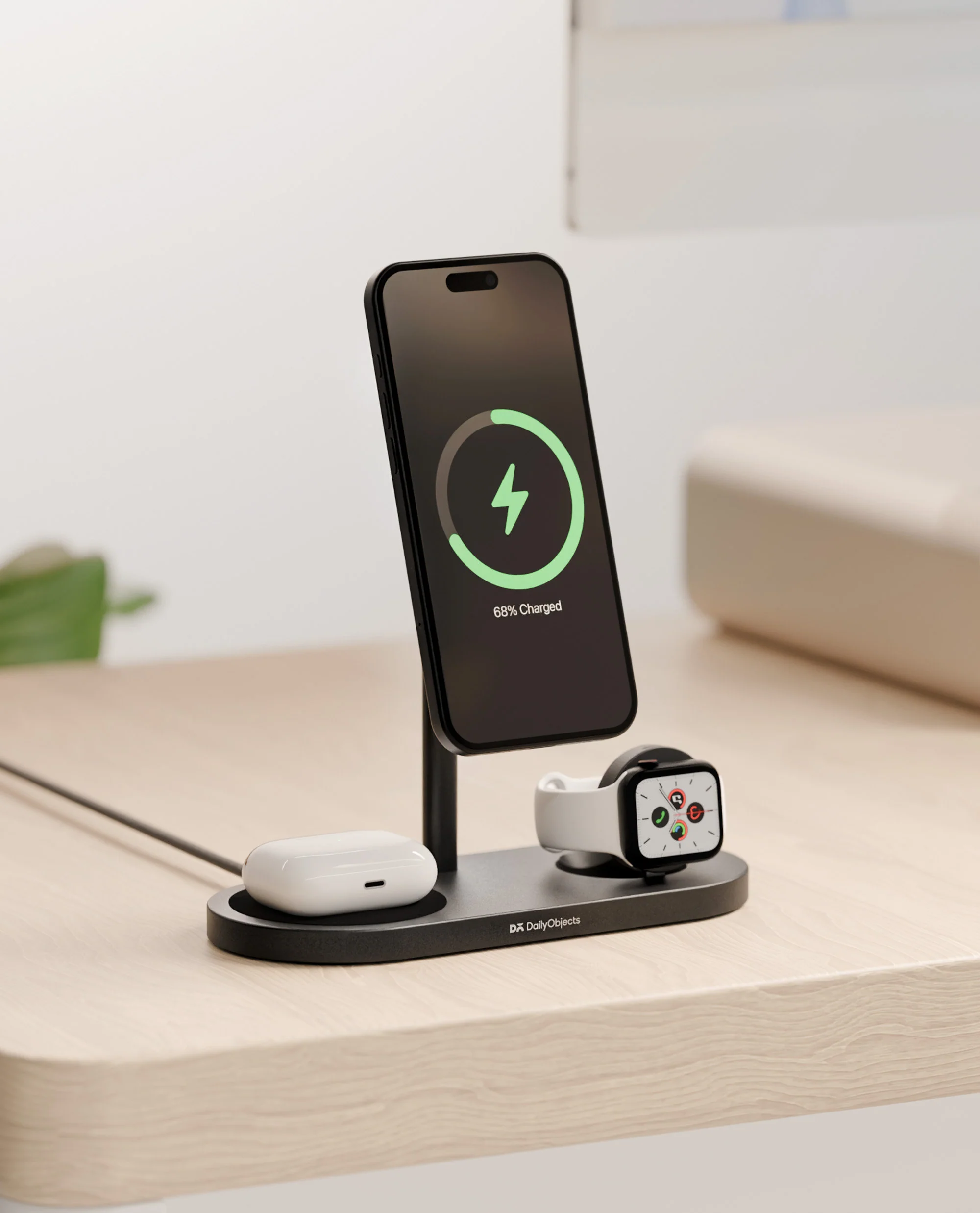 SURGE 3-In-1 Qi2-Certified Magsafe-Compatible Wireless Charger - Image 3