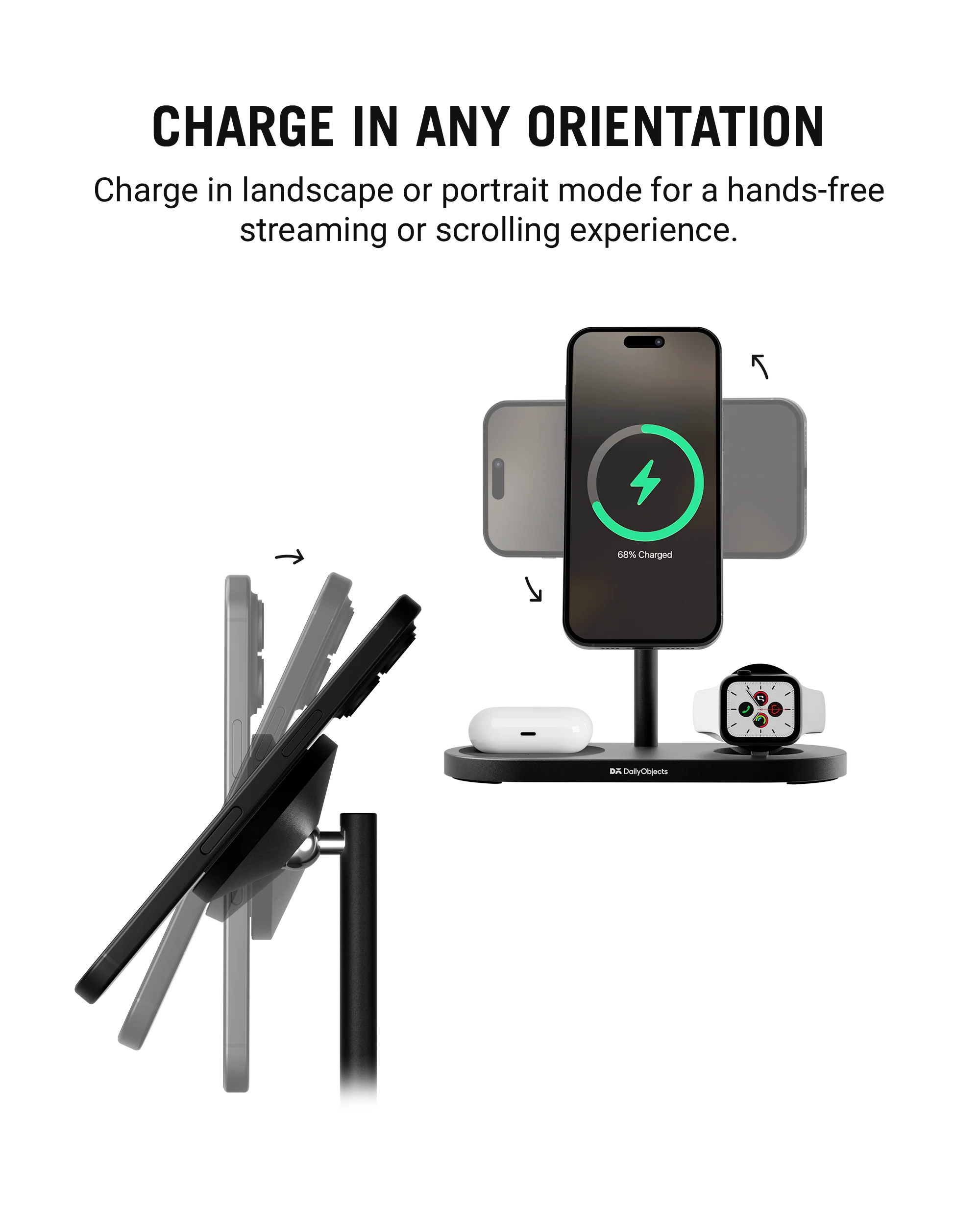 SURGE 3-In-1 Qi2-Certified Magsafe-Compatible Wireless Charger - Image 7