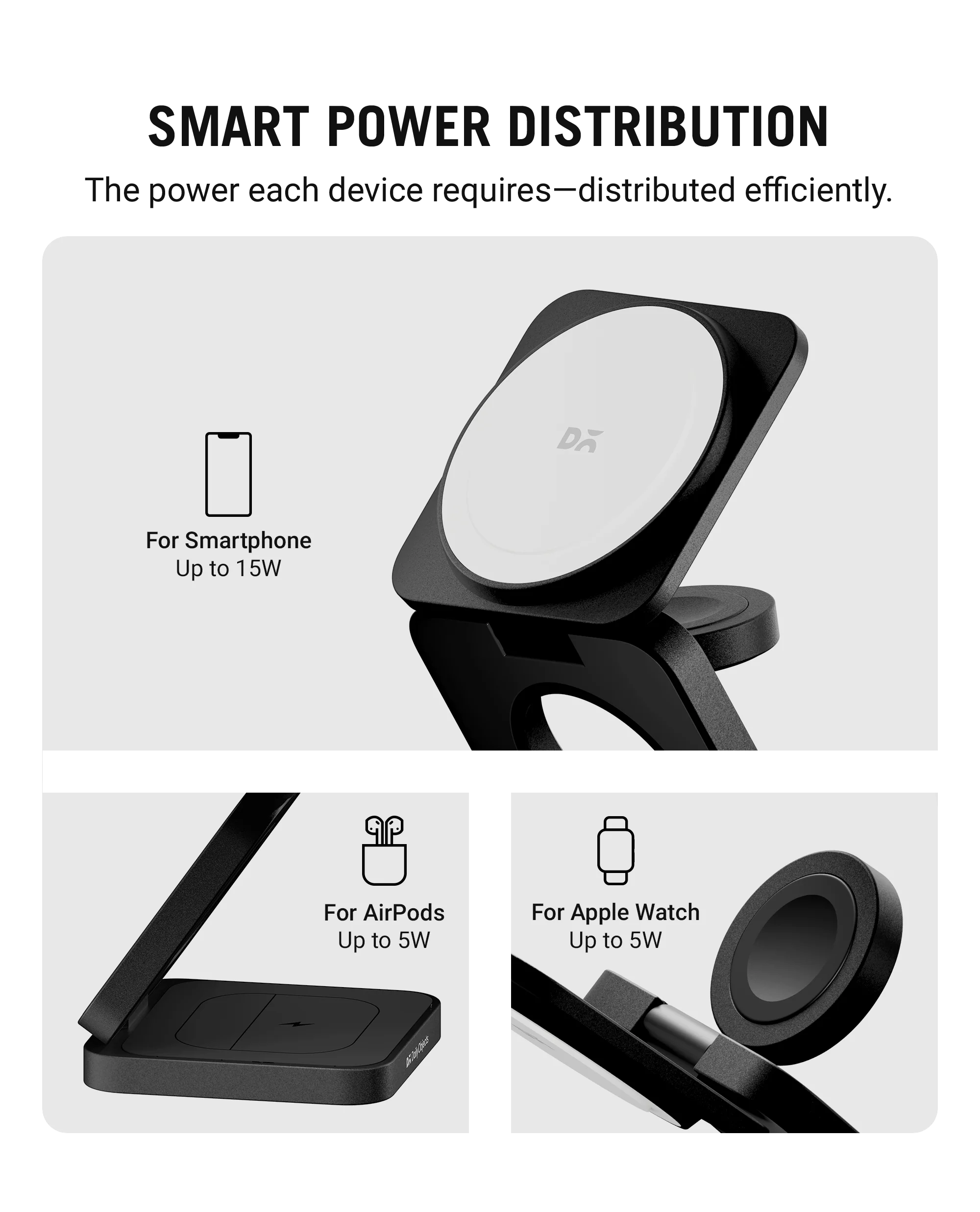SURGE Foldaway 3-In-1 Qi2-Certified Magsafe-Compatible Wireless Charger - Image 11