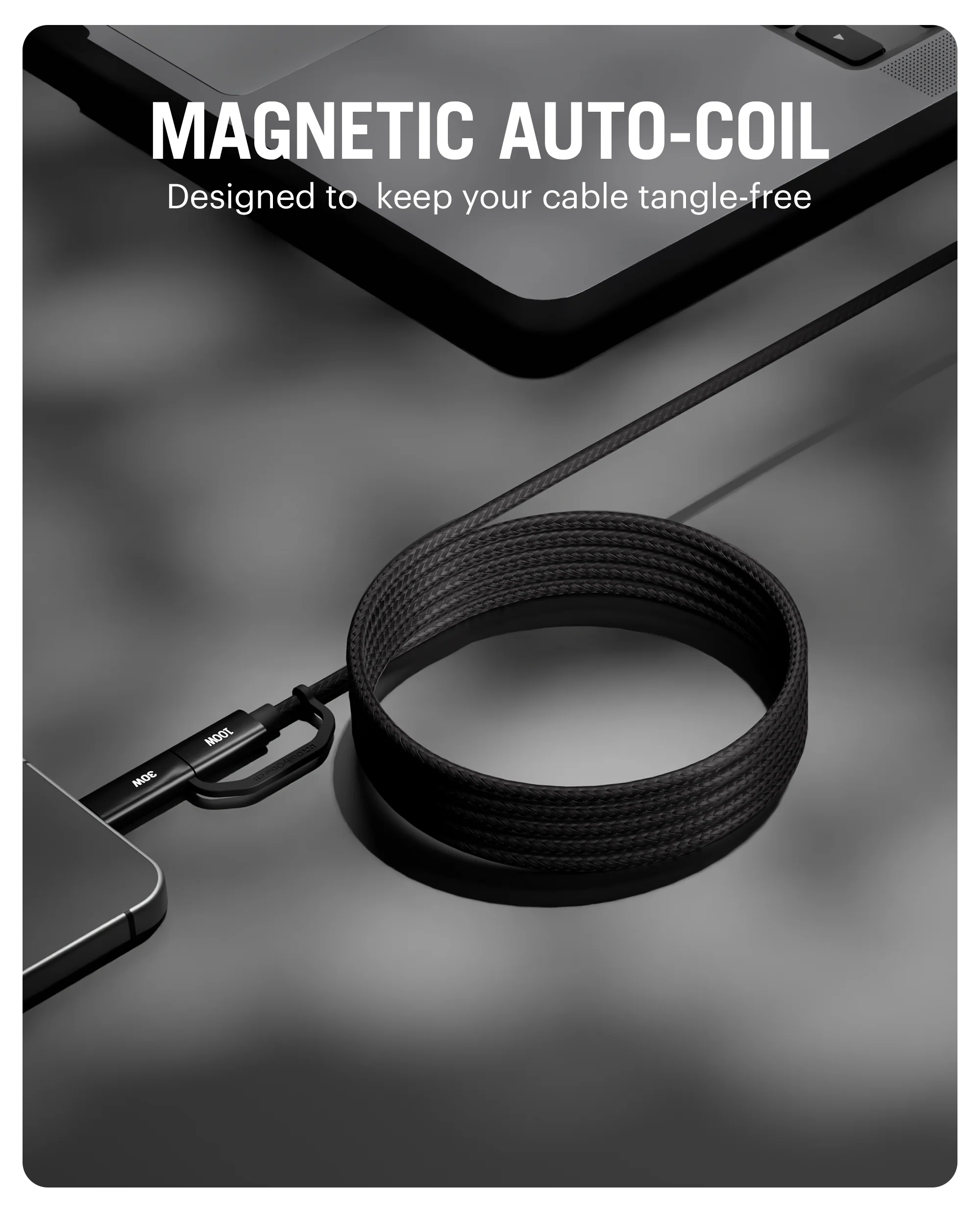 DailyObjects SURGE™ Kevlar Core 4-in-1 100W Charging Cable - Image 9