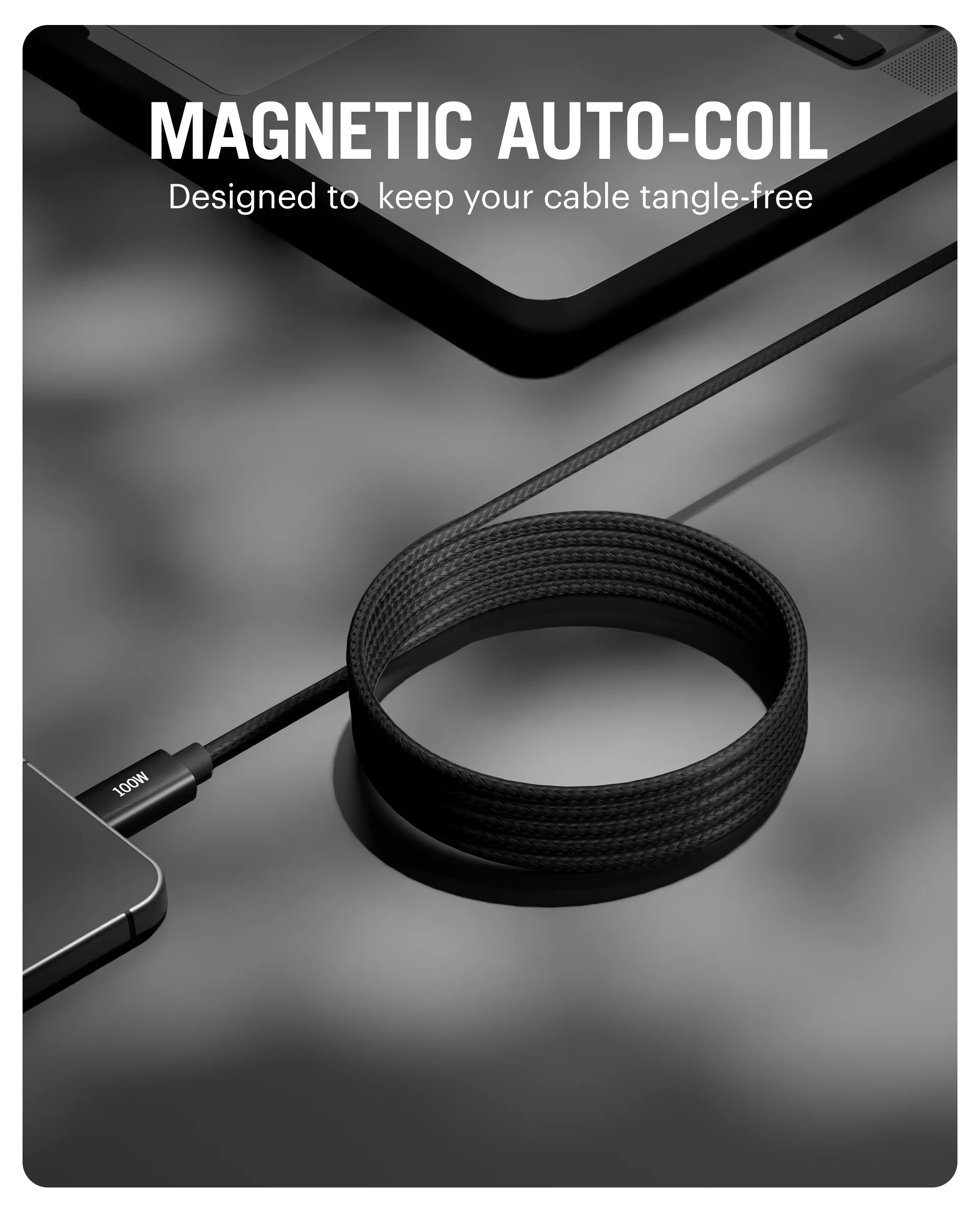 DailyObjects SURGE™ Kevlar Core USB-C 100W Charging Cable - Image 9