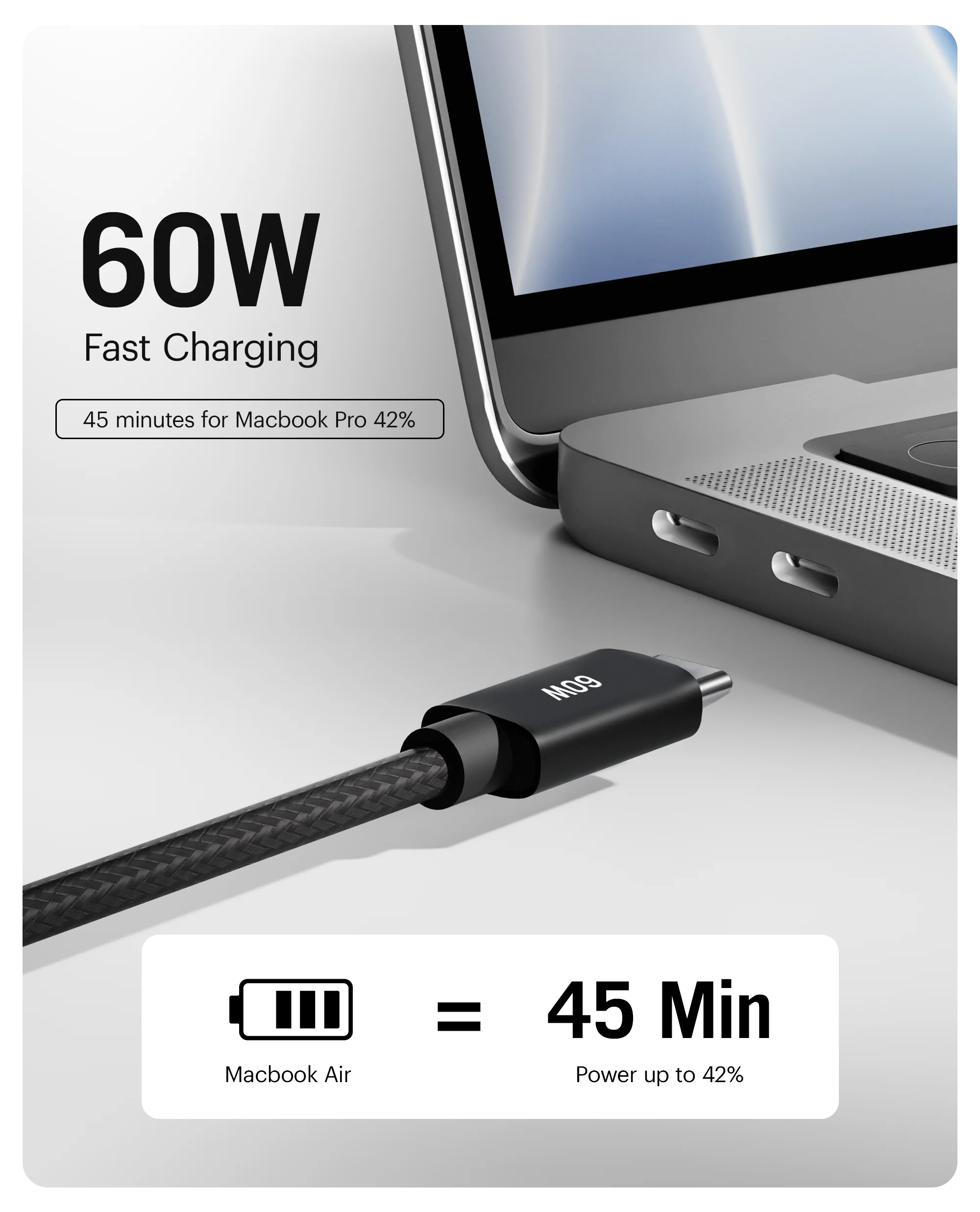 DailyObjects SURGE™ Kevlar Core USB-C 60W Charging Cable - Image 8