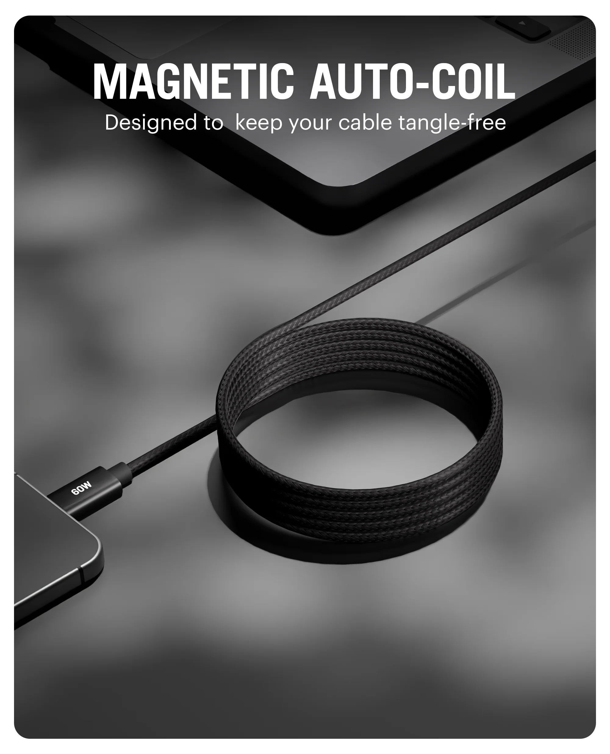 DailyObjects SURGE™ Kevlar Core USB-C 60W Charging Cable - Image 9