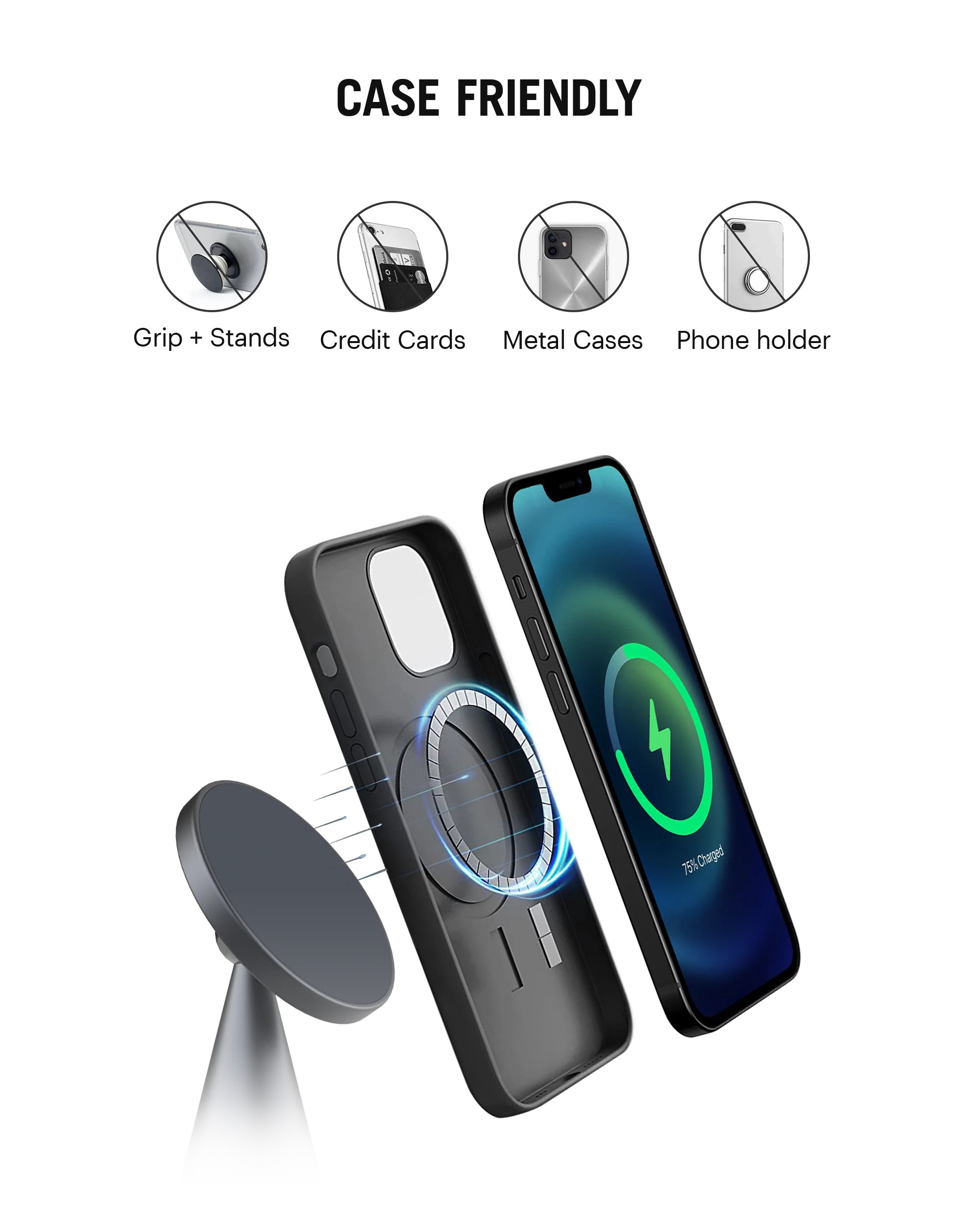 DailyObjects SURGE™ Max Conoid Magnetic Wireless Charger (15W) - Image 10