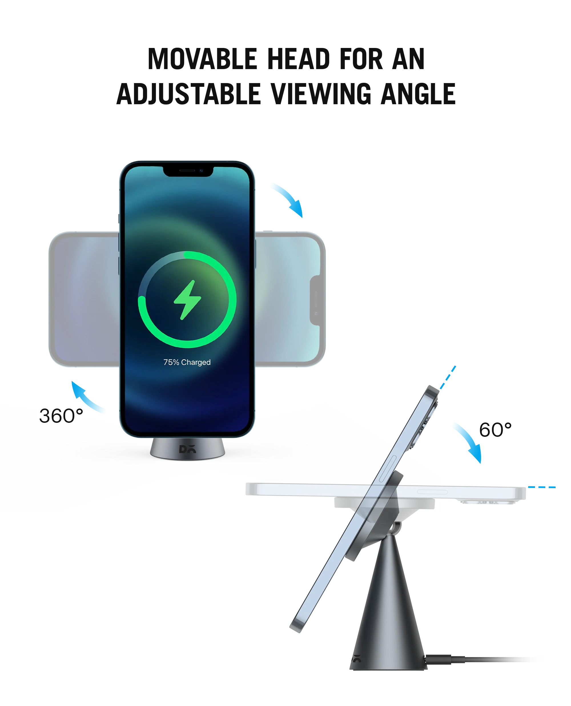 DailyObjects SURGE™ Max Conoid Magnetic Wireless Charger (15W) - Image 7